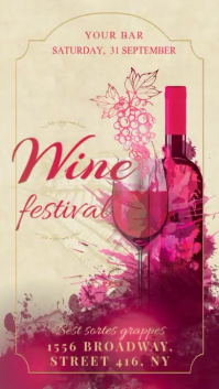 Gul Wine Festival Digitalt display Template