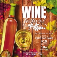 Wine Instagram Post Wpis na Instagrama template