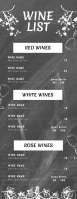 Wine List Template Half Page Letter