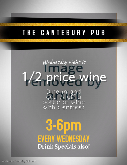 Wine Night Restaurant Special Flyer Template PosterMyWall