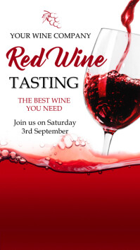 Wine tasting, wine party,event Instagram Story template