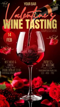Wine Tasting Digitalanzeige (9:16) template