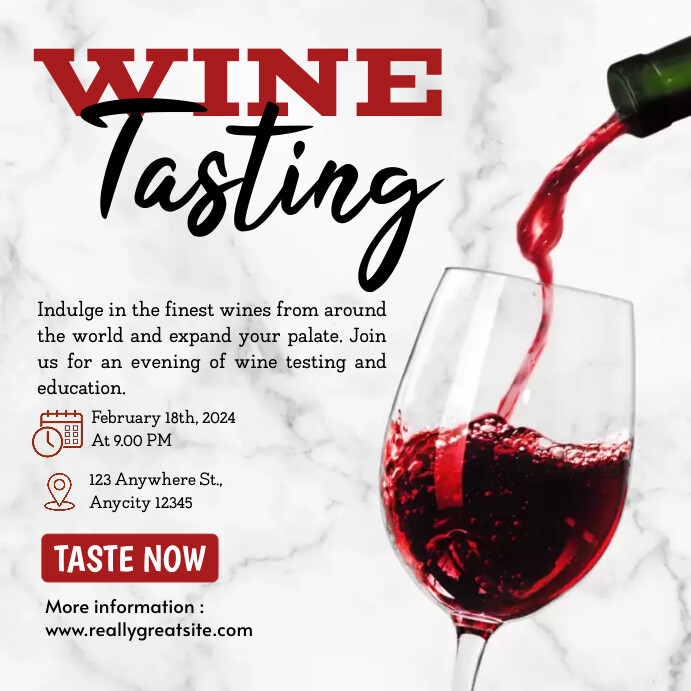 Tasting Design Copy of Wine Tasting | PosterMyWall