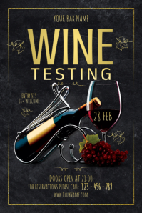 Wine Tasting Banner 4' × 6' template