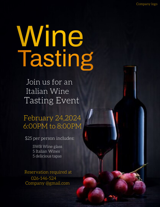 Wine tasting Template | PosterMyWall