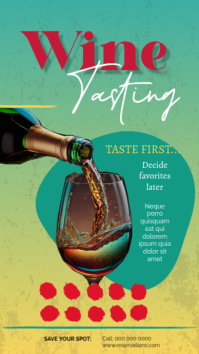 Wine Tasting Historia de Instagram template