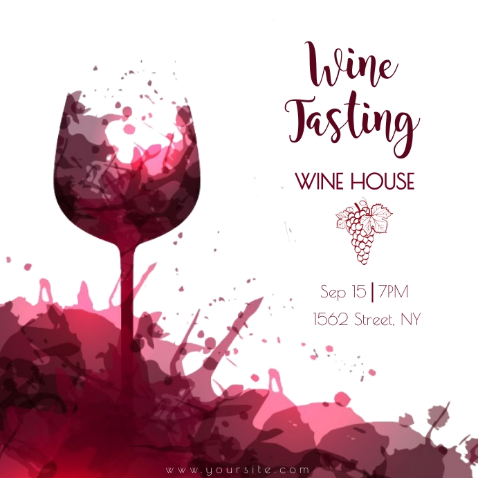 Wine tasting Instagram Post template