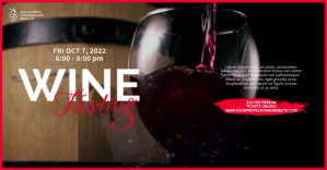 Black Wine Tasting Event Facebook Event Cover Template