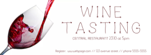 Wine Tasting Event Facebook Cover Facebook-coverfoto template