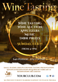 Wine Tasting Event Poster A4 template