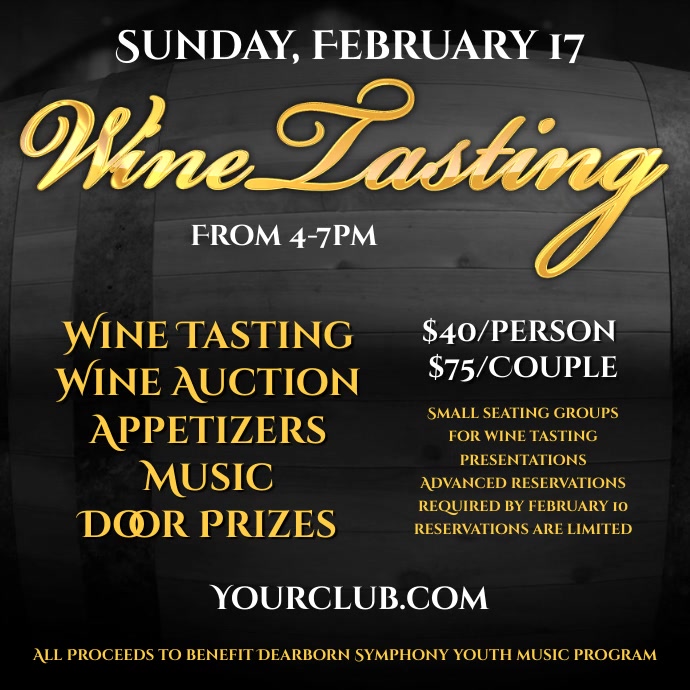 Wine Tasting Event Template Square (1:1)