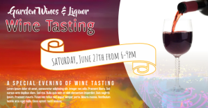 Wine Tasting Facebook Shared Photo template