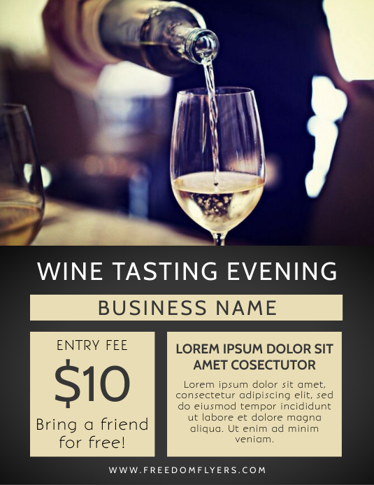 Wine Tasting Flyer Template PosterMyWall