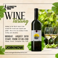 Wine Tasting Invitation Instagram Post Design template