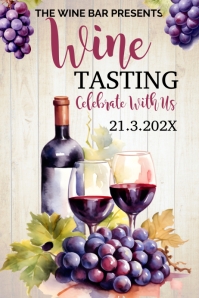 Wine Tasting Poster Template