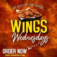 WINGS FLYER Instagram Post template