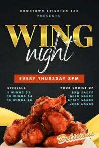 Wings Night Tumblr Graphic template