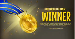 Winner's Award Gambar Bersama Facebook template