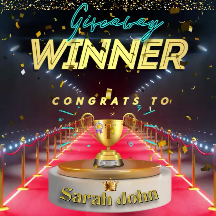 Copy of winner annoucement | PosterMyWall