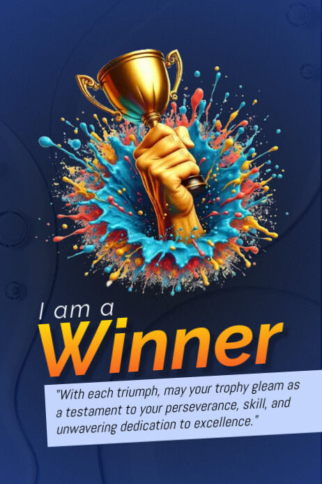 Winner Template | PosterMyWall