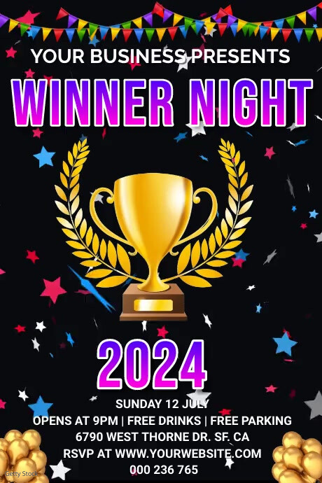 winner flyers Template | PosterMyWall