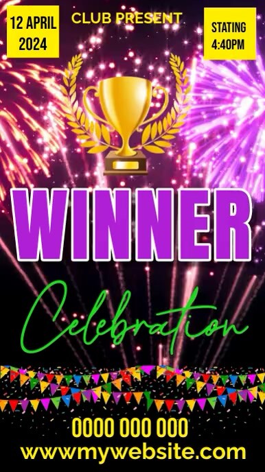 winner flyers Template | PosterMyWall