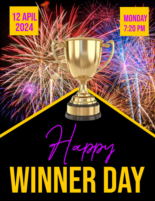 winner flyers Template | PosterMyWall