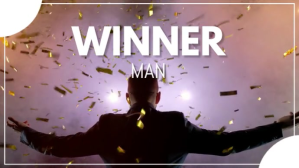 Winner Man Vedio YouTube-Miniaturansicht Template