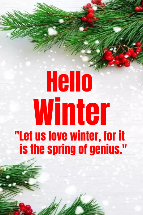 Winter, poster, template | PosterMyWall