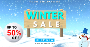 winter, winter sale, hello winter, christmas Imagem partilhada do Facebook template