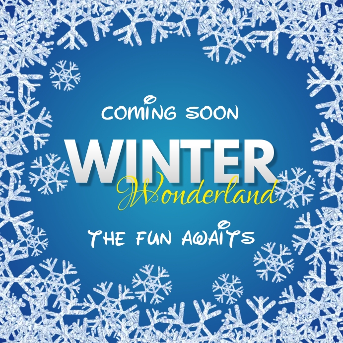 Winter, Winter Wonderland Template PosterMyWall