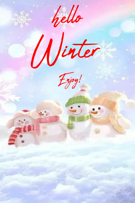 Winter,poster, template | PosterMyWall