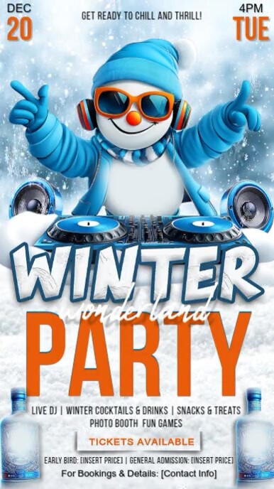 Christmas party ,winter party,event Instagram 快拍 template