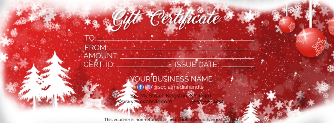 winter-background-christmas-gift-certificate-template-postermywall for Free Printable Christmas Gift Certificates Winter Background Christmas Gift Certificate Template | PosterMyWall for Free Printable Christmas Gift Certificates