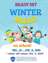 Winter break Flyer (US Letter) template