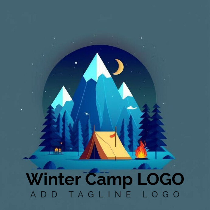 Winter Camp LOGO template