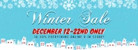 Winter Christmas Special Sale Facebook Banner Facebook-omslagfoto template
