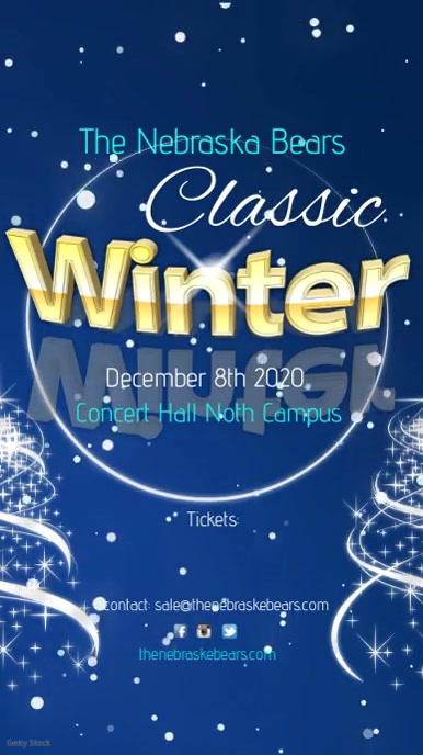 Winter Klassische Konzertbroschure Vorlage Postermywall