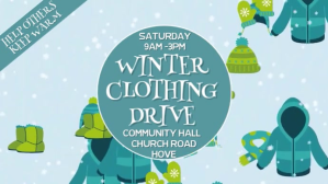 Winter Clothing Drive Video Template Digitalt display (16:9)