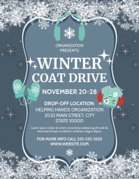 WINTER COAT DRIVE Flyer (US Letter) template