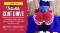 Winter Coat Drive Facebook Cover Video template