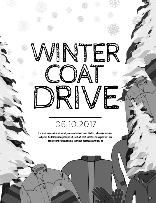 Winter coat drive Template PosterMyWall