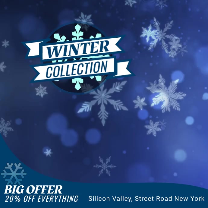 WINTER COLLECTION Template | PosterMyWall