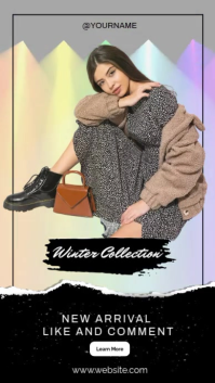Negro Fashion Collection Launch Digitalt display Template