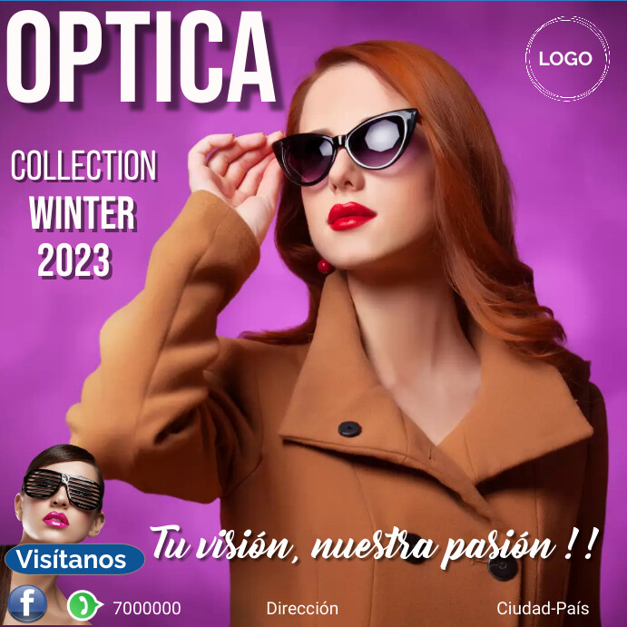 Winter collection Óptica Template PosterMyWall