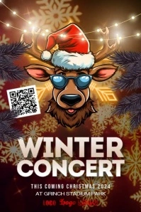 Winter Concert Poster template