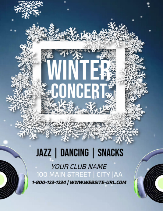 Winter Concert Template PosterMyWall