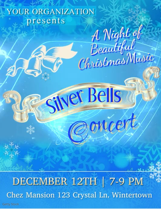 Winter Concert Flyer Template PosterMyWall