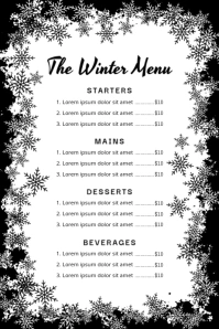 Winter 海报 template