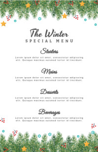 Winter Menu Pattern 1.49K+ Free Winter Menu Templates | PosterMyWall